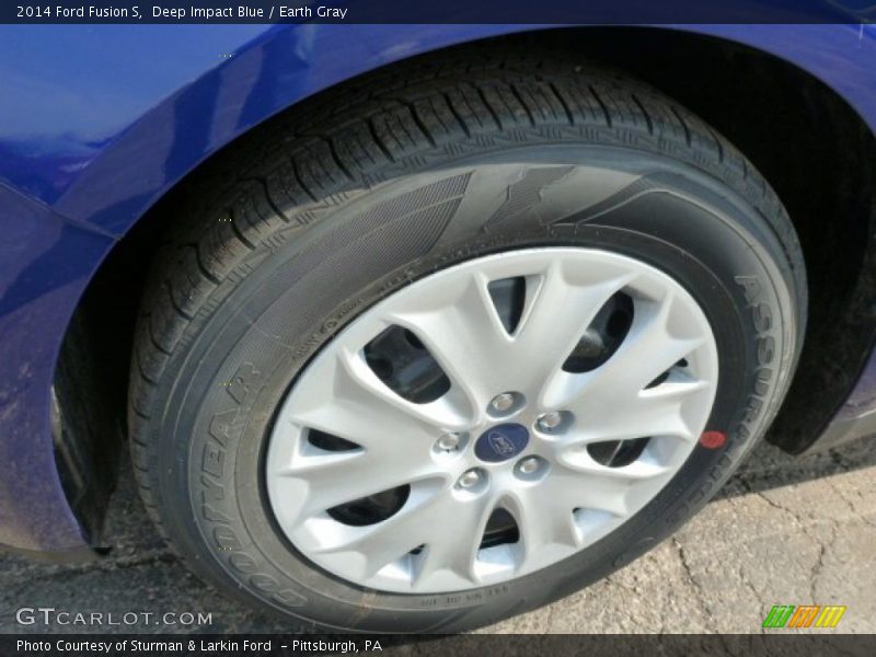 Deep Impact Blue / Earth Gray 2014 Ford Fusion S