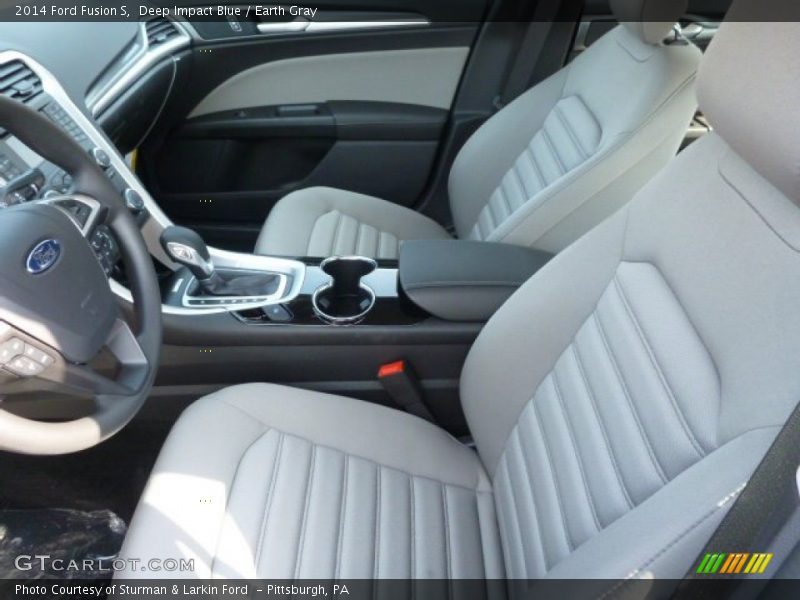 Deep Impact Blue / Earth Gray 2014 Ford Fusion S
