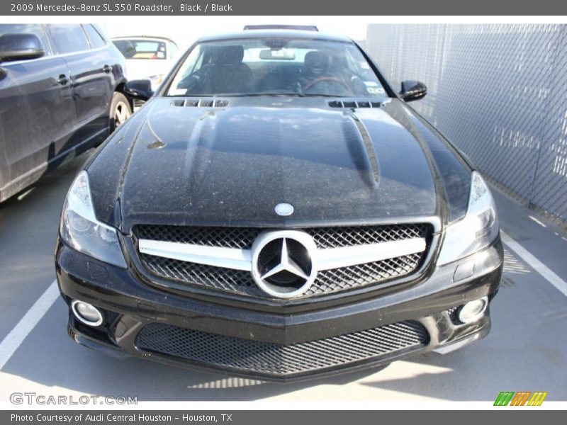 Black / Black 2009 Mercedes-Benz SL 550 Roadster