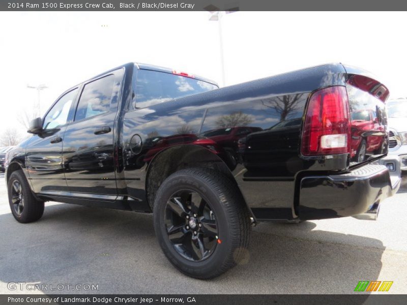 Black / Black/Diesel Gray 2014 Ram 1500 Express Crew Cab