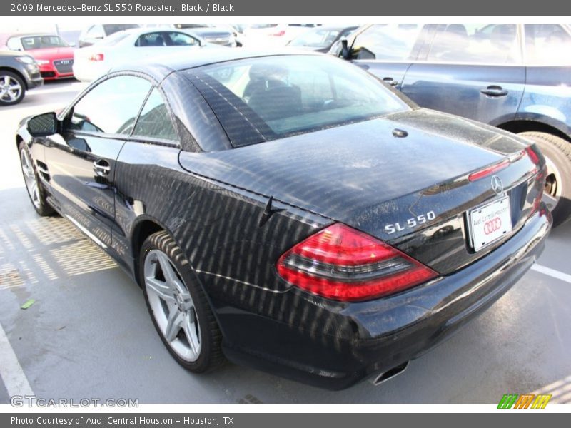 Black / Black 2009 Mercedes-Benz SL 550 Roadster