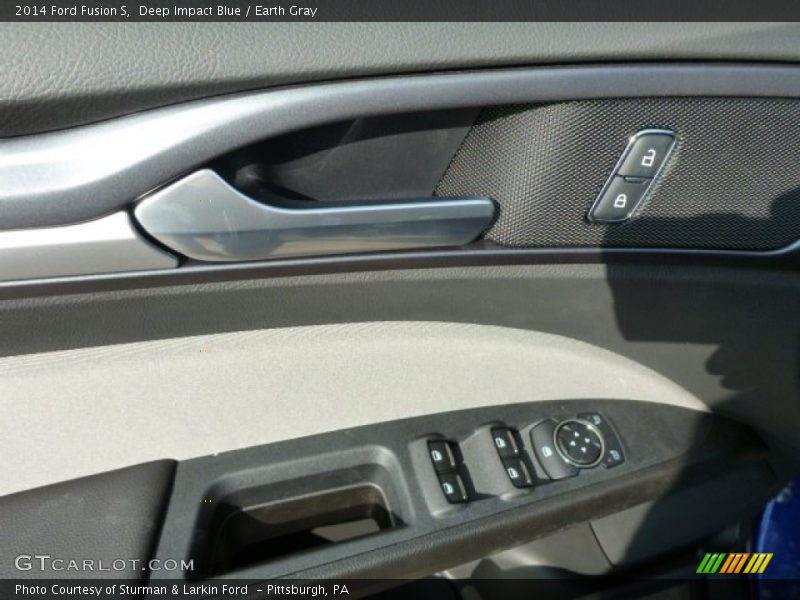Deep Impact Blue / Earth Gray 2014 Ford Fusion S