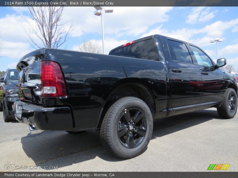 Black / Black/Diesel Gray 2014 Ram 1500 Express Crew Cab