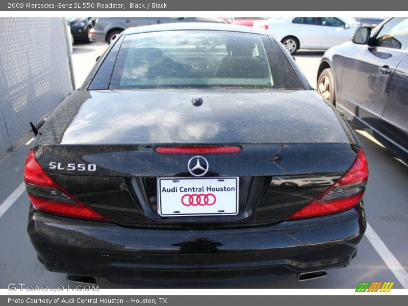 Black / Black 2009 Mercedes-Benz SL 550 Roadster