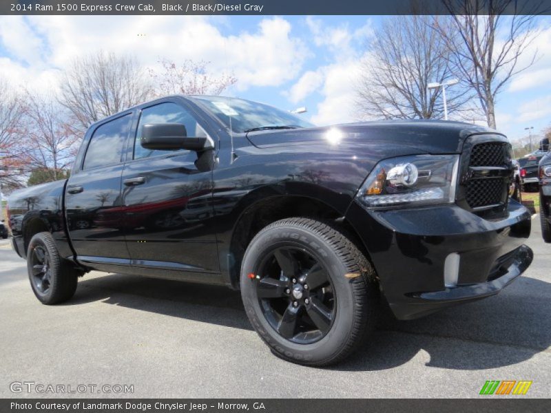 Black / Black/Diesel Gray 2014 Ram 1500 Express Crew Cab