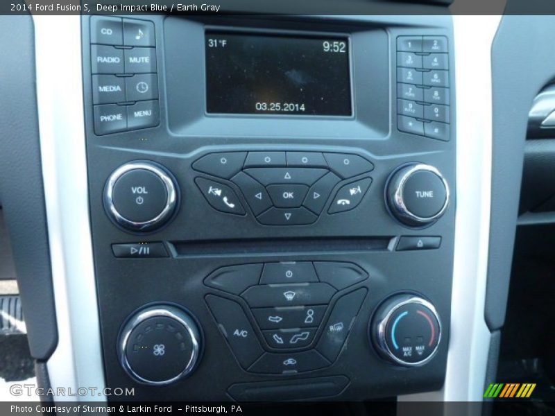 Deep Impact Blue / Earth Gray 2014 Ford Fusion S