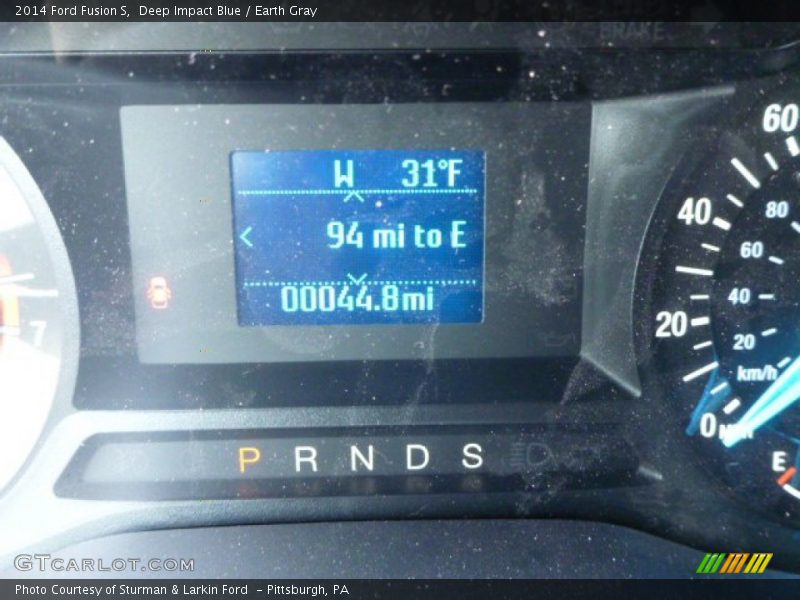 Deep Impact Blue / Earth Gray 2014 Ford Fusion S