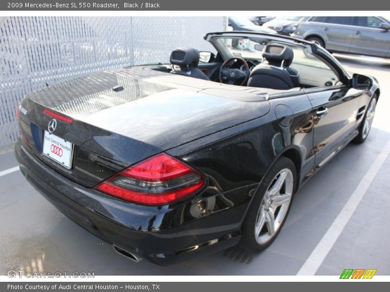 Black / Black 2009 Mercedes-Benz SL 550 Roadster