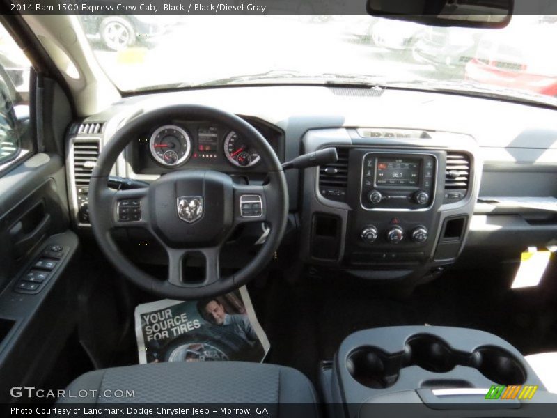 Black / Black/Diesel Gray 2014 Ram 1500 Express Crew Cab
