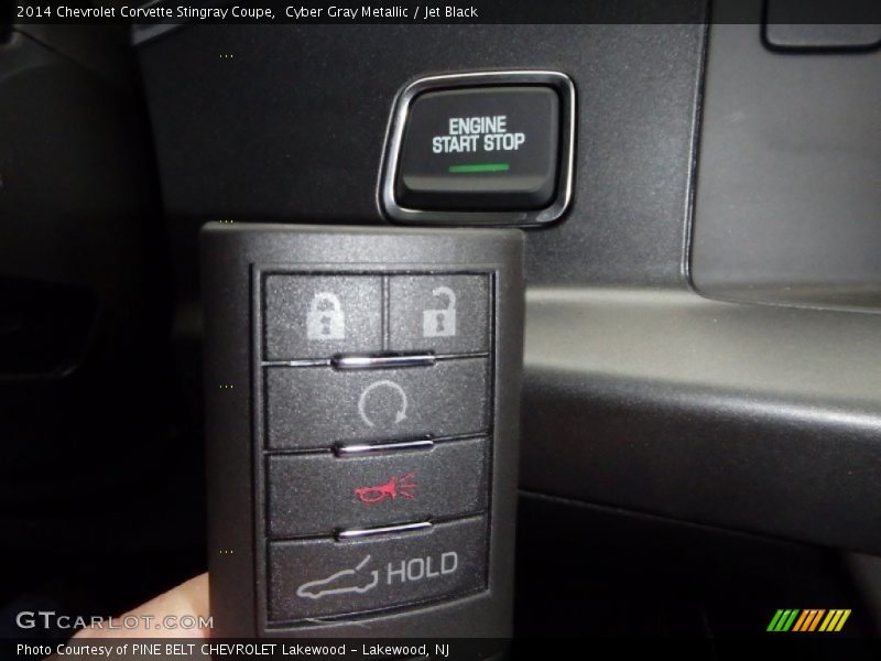 Cyber Gray Metallic / Jet Black 2014 Chevrolet Corvette Stingray Coupe