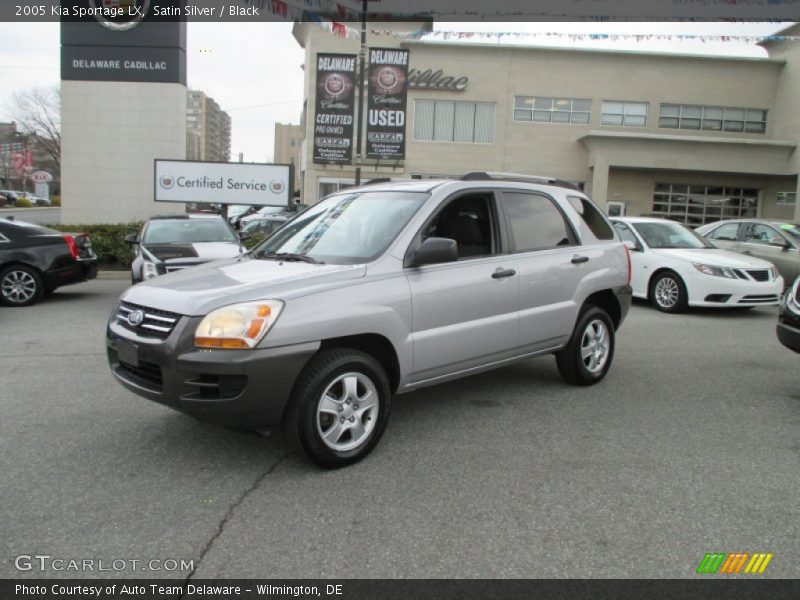 Satin Silver / Black 2005 Kia Sportage LX