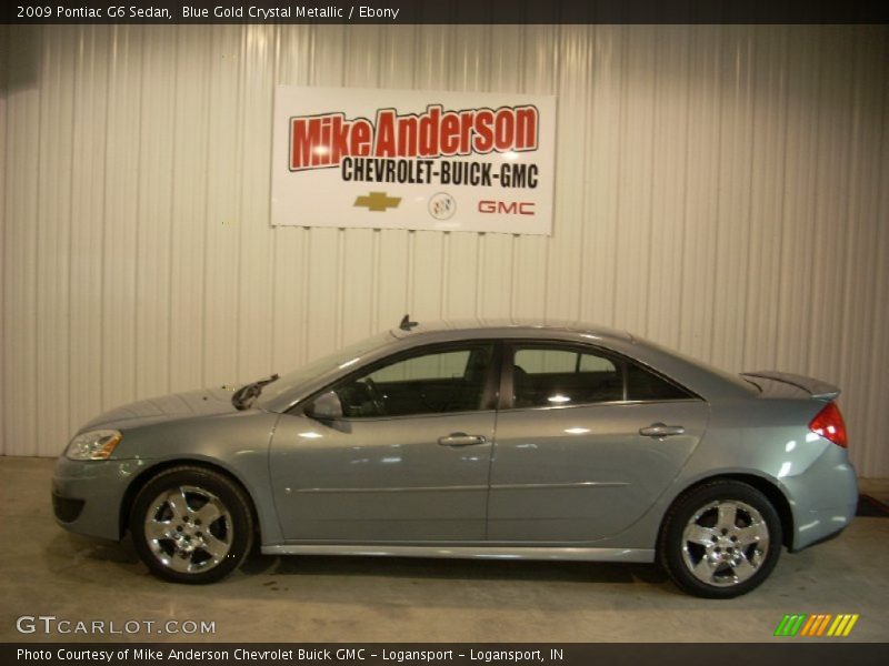 Blue Gold Crystal Metallic / Ebony 2009 Pontiac G6 Sedan