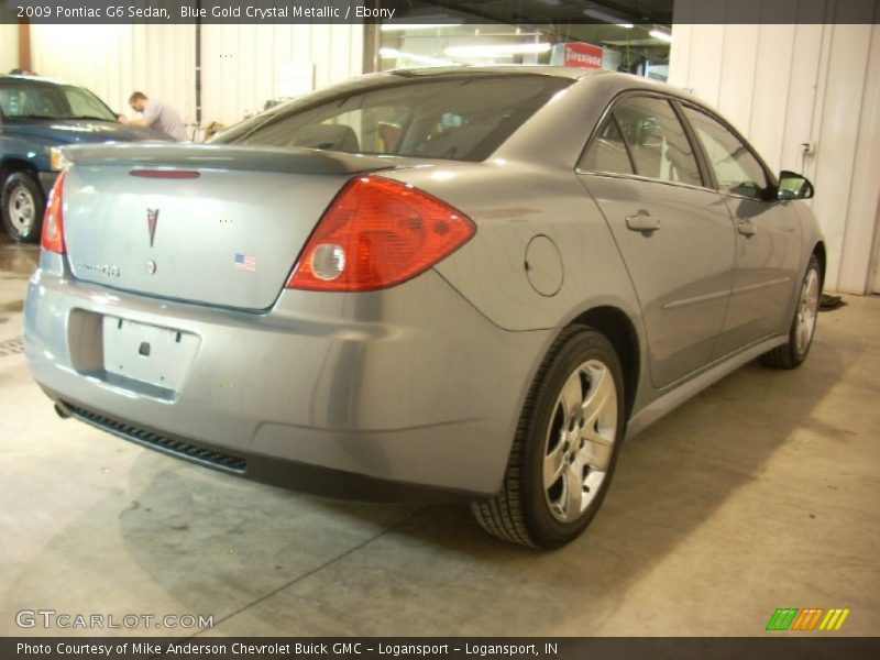 Blue Gold Crystal Metallic / Ebony 2009 Pontiac G6 Sedan