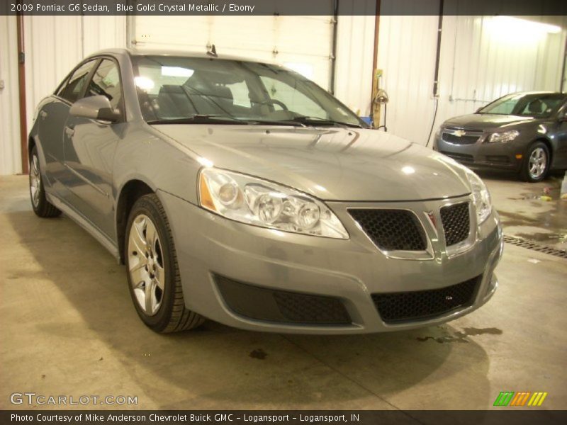 Blue Gold Crystal Metallic / Ebony 2009 Pontiac G6 Sedan