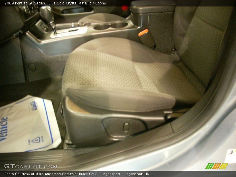 Blue Gold Crystal Metallic / Ebony 2009 Pontiac G6 Sedan