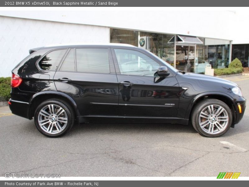 Black Sapphire Metallic / Sand Beige 2012 BMW X5 xDrive50i