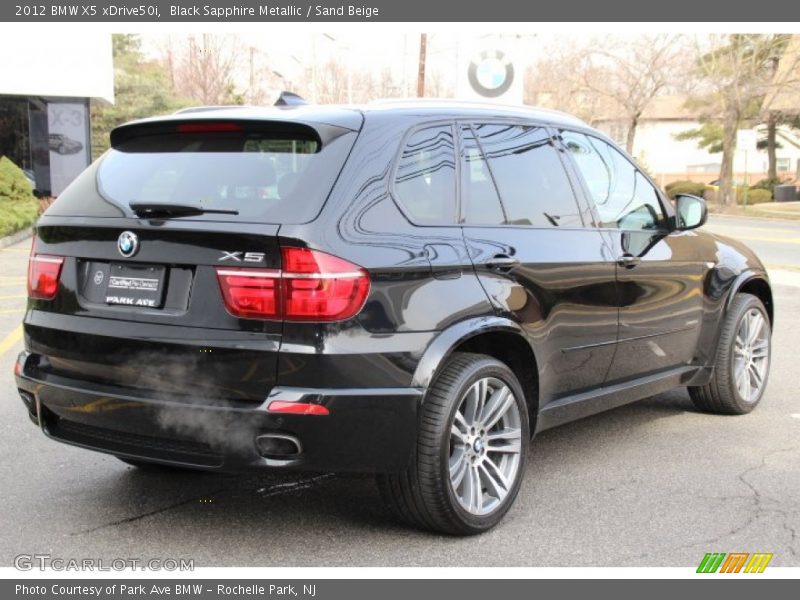 Black Sapphire Metallic / Sand Beige 2012 BMW X5 xDrive50i