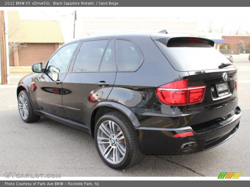 Black Sapphire Metallic / Sand Beige 2012 BMW X5 xDrive50i