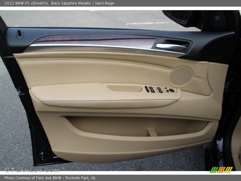 Black Sapphire Metallic / Sand Beige 2012 BMW X5 xDrive50i