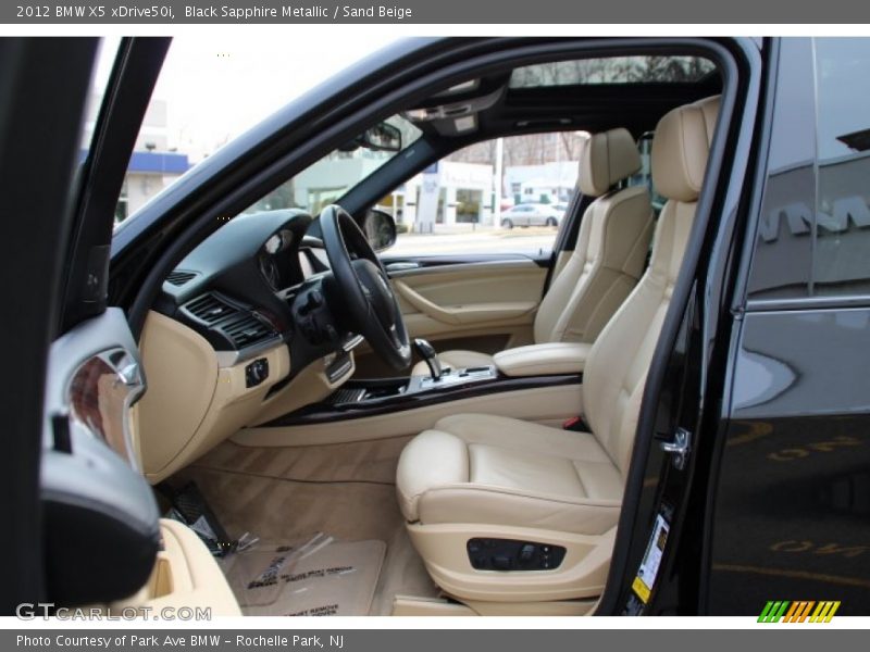 Black Sapphire Metallic / Sand Beige 2012 BMW X5 xDrive50i
