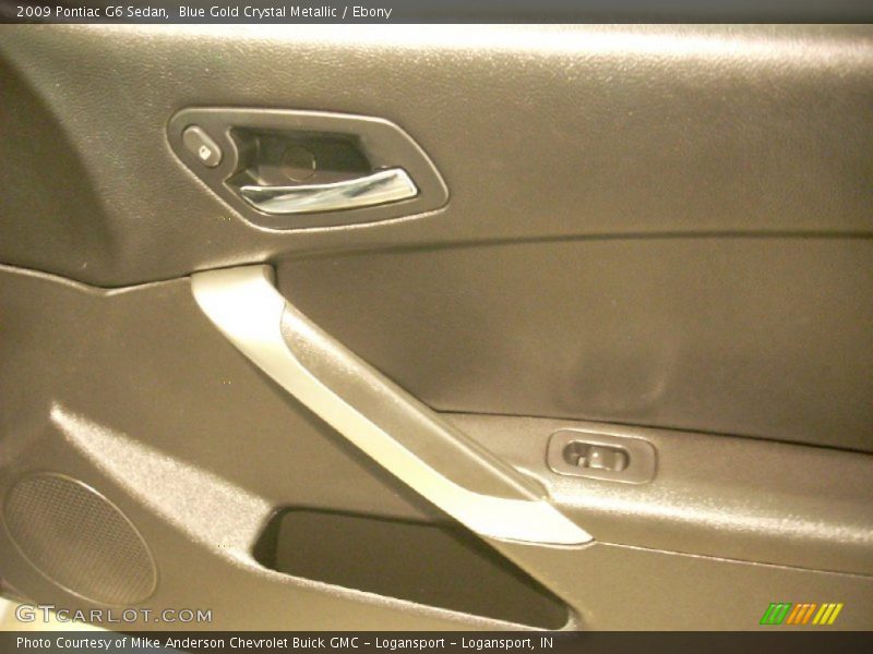 Blue Gold Crystal Metallic / Ebony 2009 Pontiac G6 Sedan