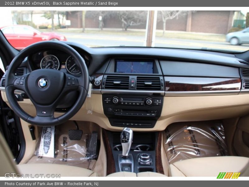 Black Sapphire Metallic / Sand Beige 2012 BMW X5 xDrive50i