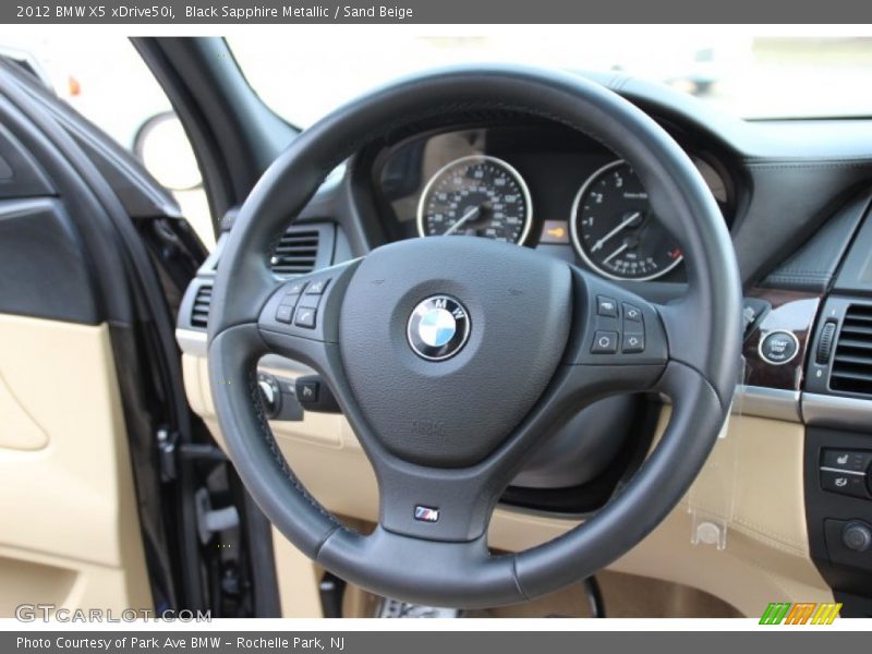 Black Sapphire Metallic / Sand Beige 2012 BMW X5 xDrive50i
