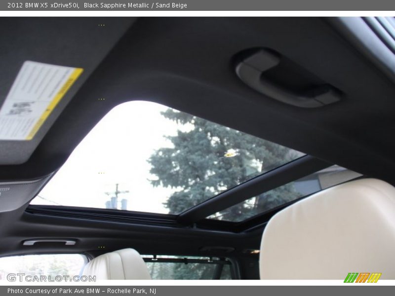 Black Sapphire Metallic / Sand Beige 2012 BMW X5 xDrive50i