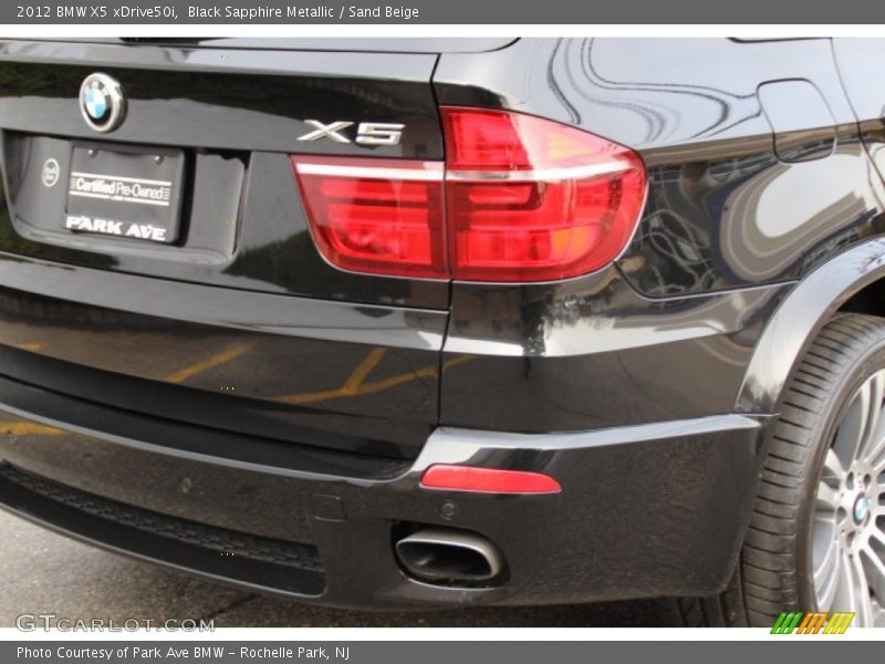Black Sapphire Metallic / Sand Beige 2012 BMW X5 xDrive50i