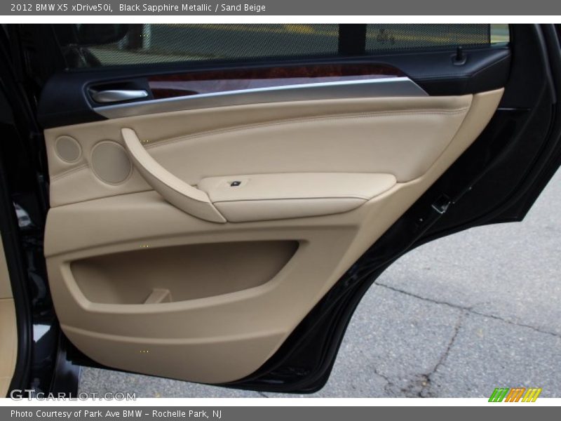 Black Sapphire Metallic / Sand Beige 2012 BMW X5 xDrive50i
