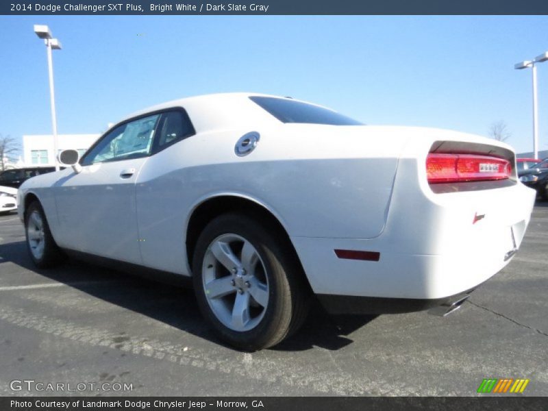 Bright White / Dark Slate Gray 2014 Dodge Challenger SXT Plus