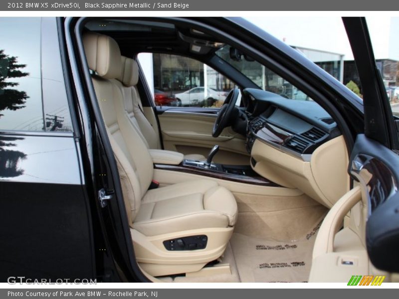 Black Sapphire Metallic / Sand Beige 2012 BMW X5 xDrive50i