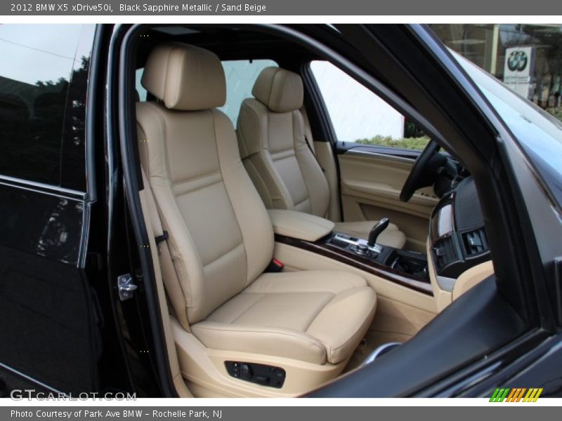 Black Sapphire Metallic / Sand Beige 2012 BMW X5 xDrive50i