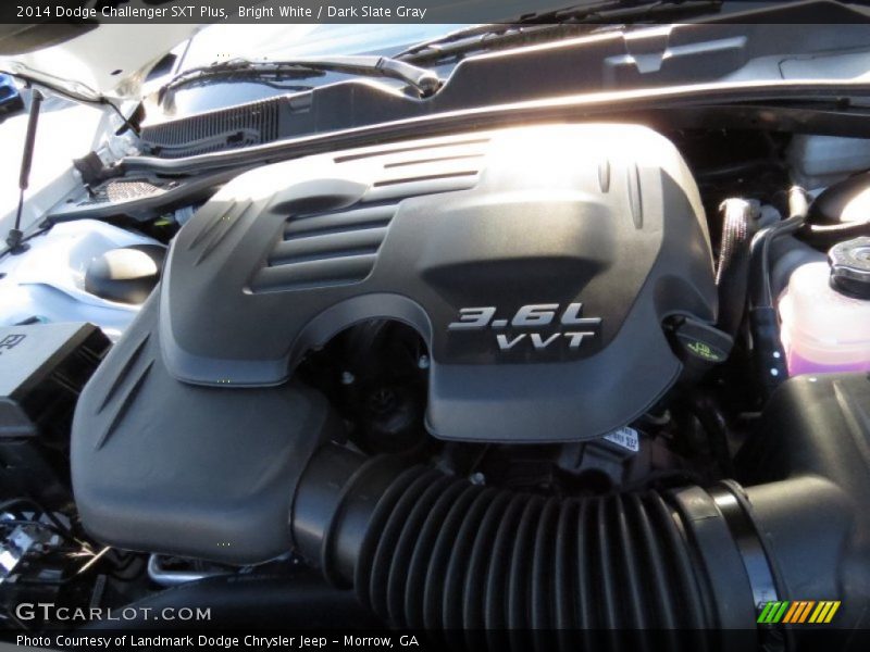 Bright White / Dark Slate Gray 2014 Dodge Challenger SXT Plus