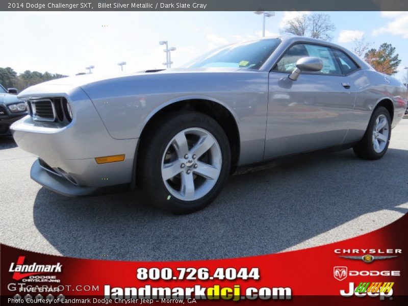 Billet Silver Metallic / Dark Slate Gray 2014 Dodge Challenger SXT
