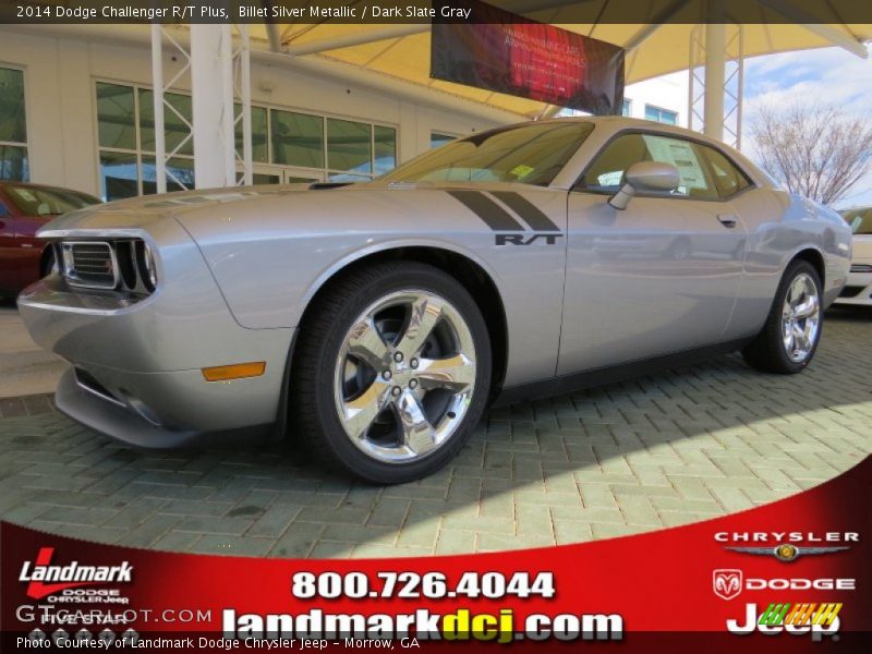 Billet Silver Metallic / Dark Slate Gray 2014 Dodge Challenger R/T Plus