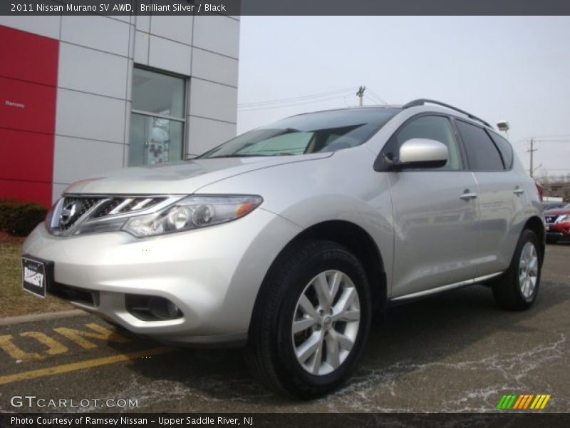 Brilliant Silver / Black 2011 Nissan Murano SV AWD