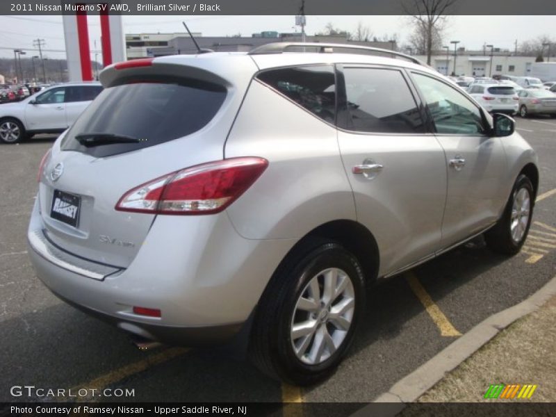 Brilliant Silver / Black 2011 Nissan Murano SV AWD
