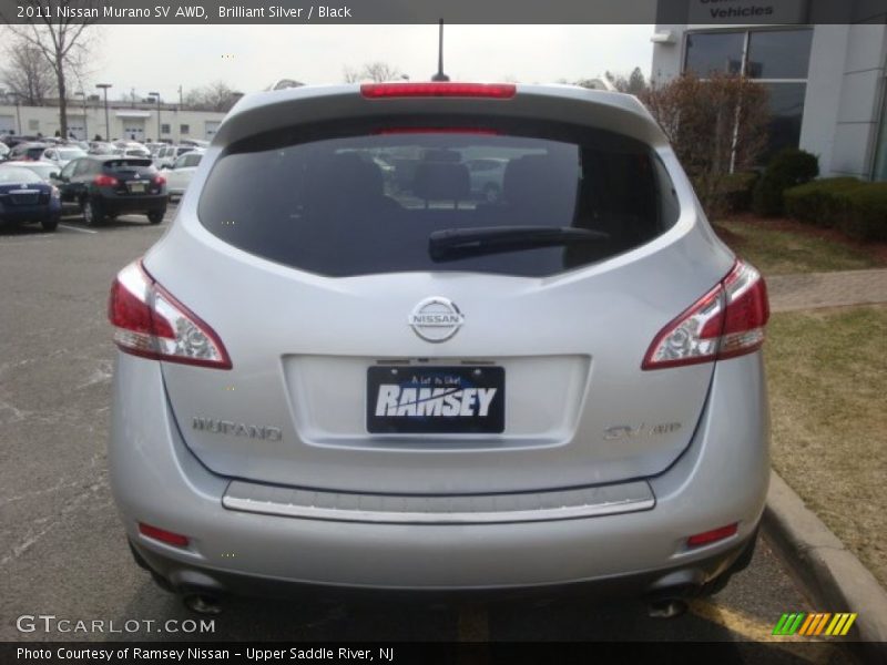 Brilliant Silver / Black 2011 Nissan Murano SV AWD