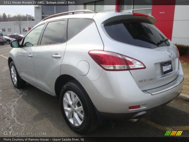 Brilliant Silver / Black 2011 Nissan Murano SV AWD
