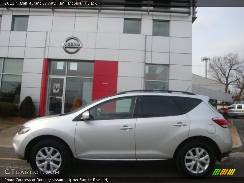Brilliant Silver / Black 2011 Nissan Murano SV AWD