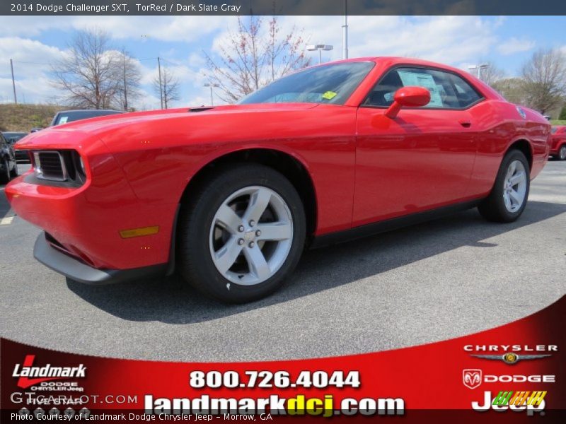 TorRed / Dark Slate Gray 2014 Dodge Challenger SXT