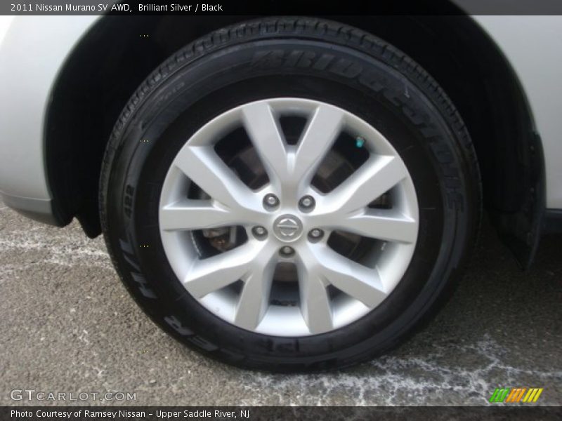 Brilliant Silver / Black 2011 Nissan Murano SV AWD