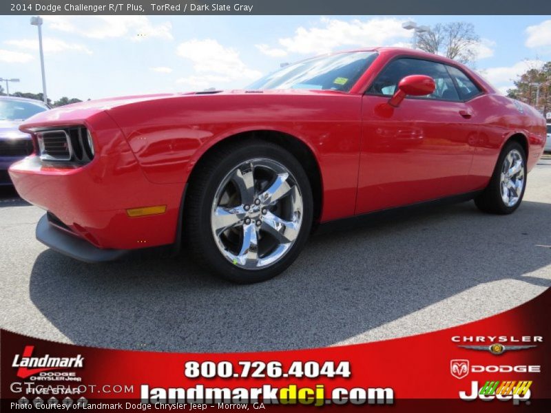 TorRed / Dark Slate Gray 2014 Dodge Challenger R/T Plus