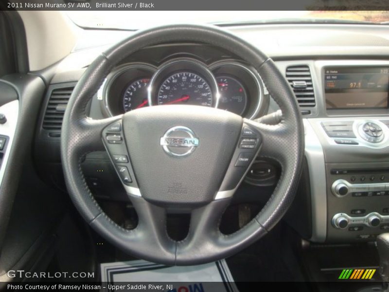 Brilliant Silver / Black 2011 Nissan Murano SV AWD