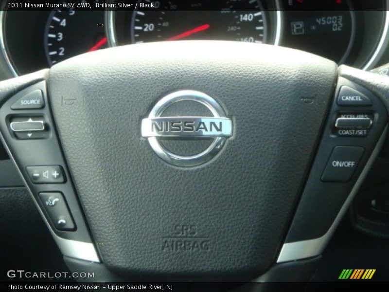 Brilliant Silver / Black 2011 Nissan Murano SV AWD
