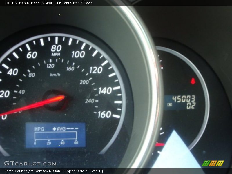 Brilliant Silver / Black 2011 Nissan Murano SV AWD