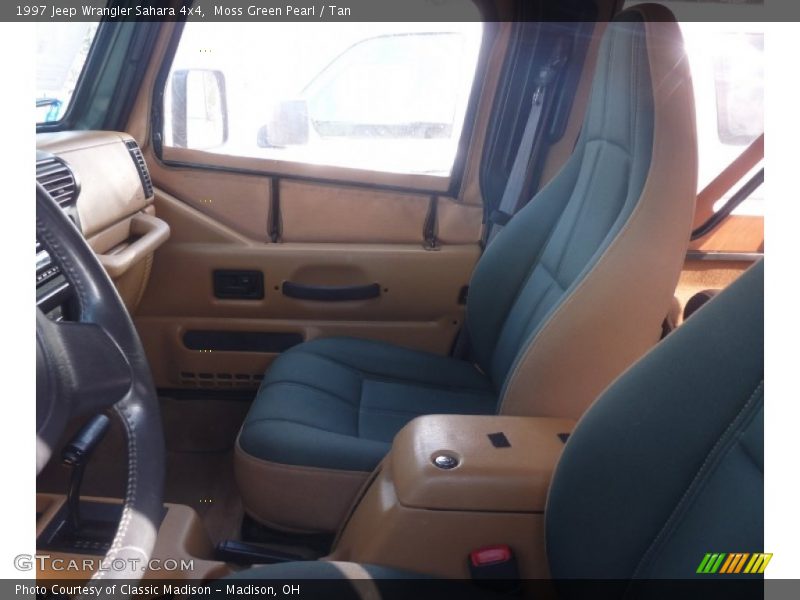 Moss Green Pearl / Tan 1997 Jeep Wrangler Sahara 4x4