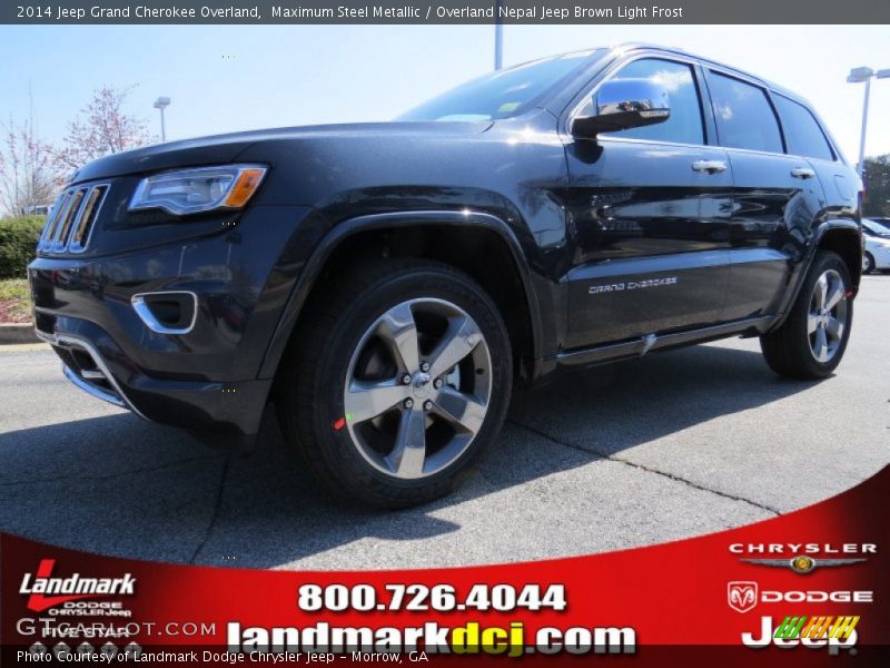 Maximum Steel Metallic / Overland Nepal Jeep Brown Light Frost 2014 Jeep Grand Cherokee Overland