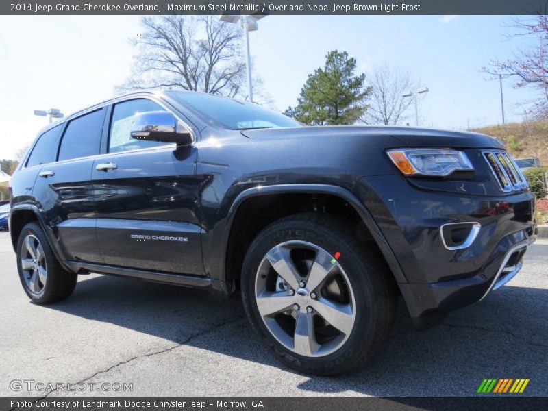 Maximum Steel Metallic / Overland Nepal Jeep Brown Light Frost 2014 Jeep Grand Cherokee Overland